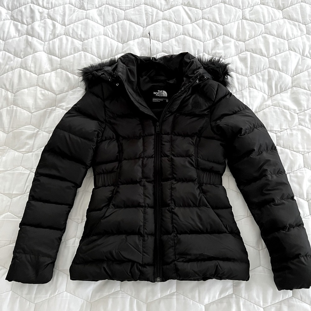 New! The North Face Women’s Gotham Down Puffer Jacket - TNF Black/Black Fur, XS